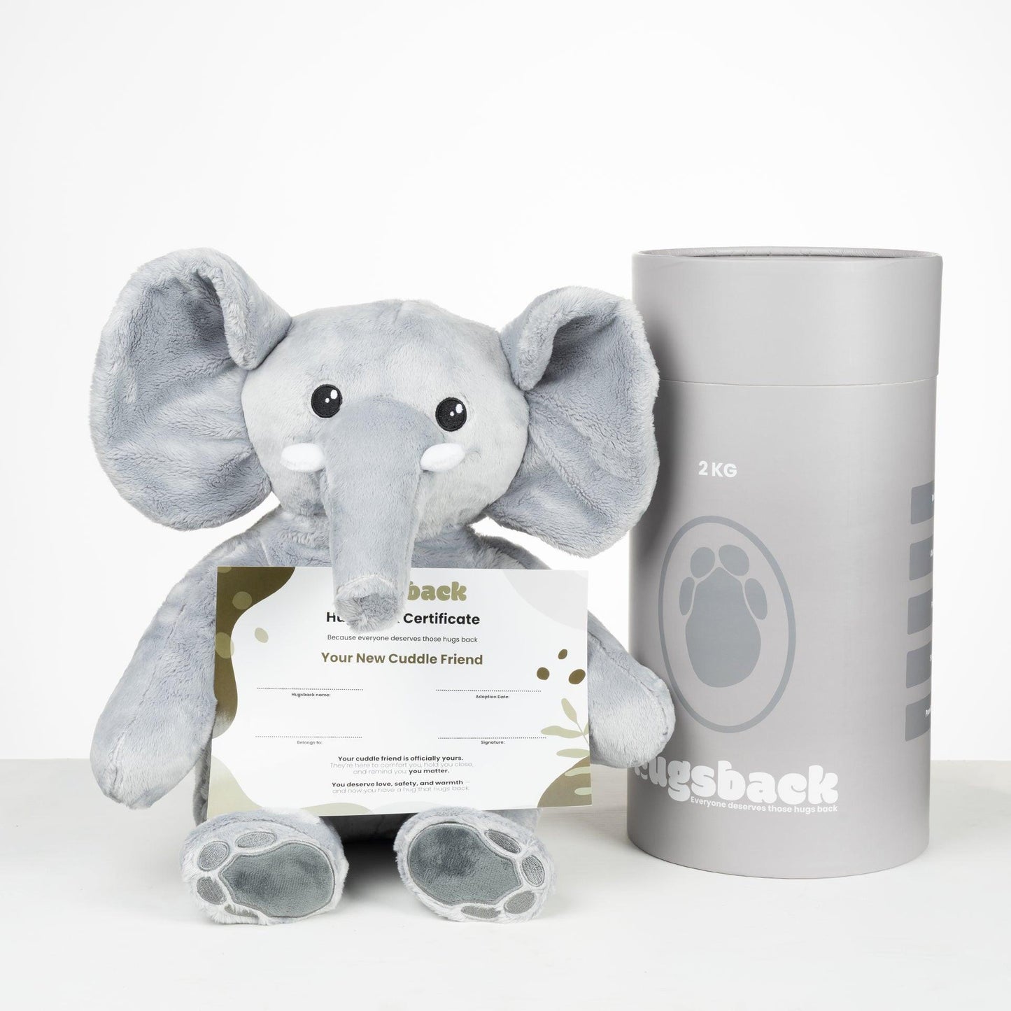 Olifant – Verzwaringsknuffel - Hugsback - Verzwaarde knuffel