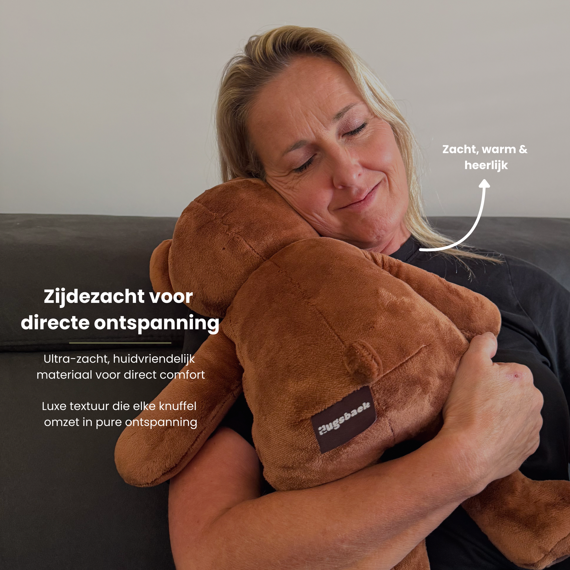 Ours en peluche lesté - Hugsback - Peluche lestée