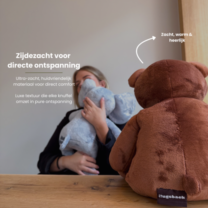Ours + Éléphant – Peluche lestée - Hugsback - Peluches lestées