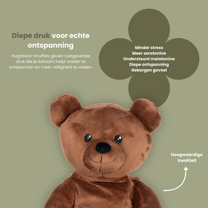 Ours en peluche lesté - Hugsback - Peluche lestée