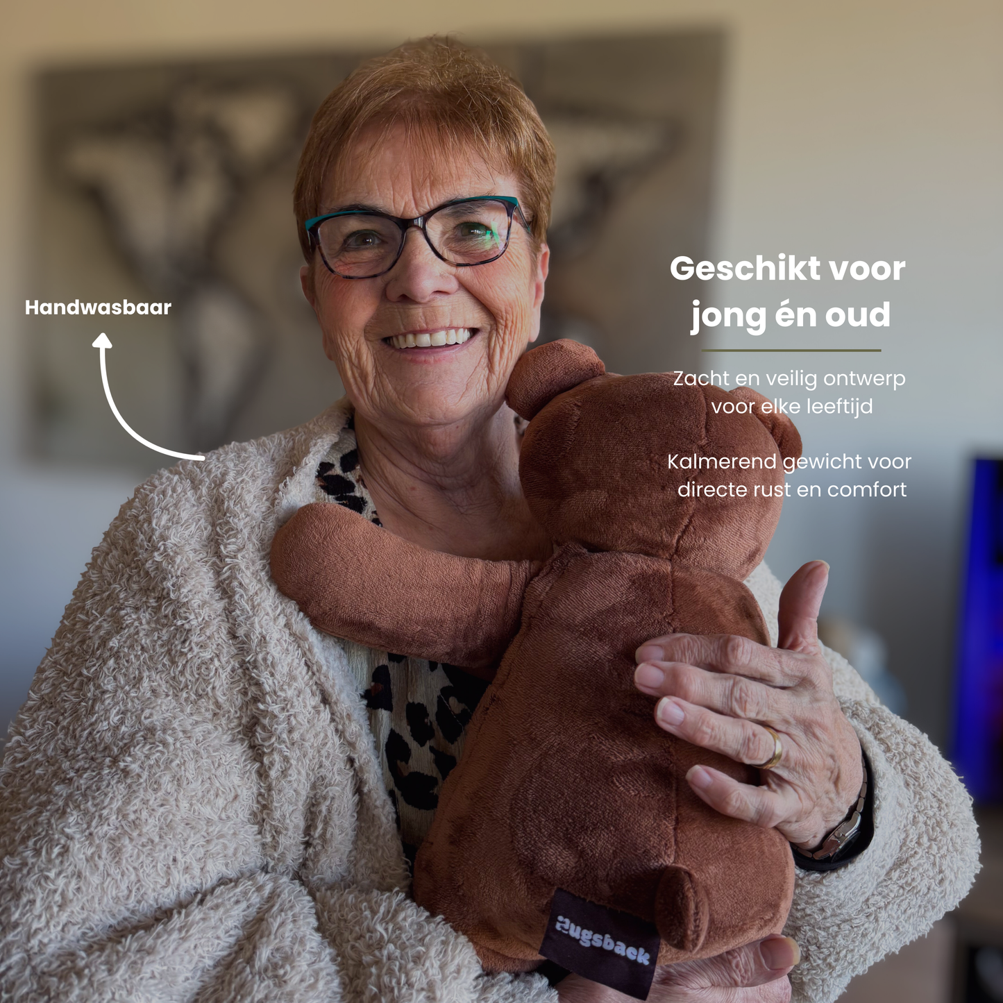 Ours en peluche lesté - Hugsback - Peluche lestée