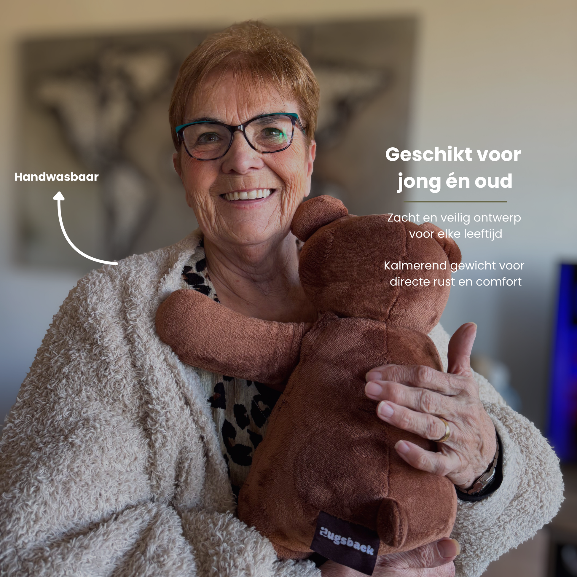 Ours en peluche lesté - Hugsback - Peluche lestée