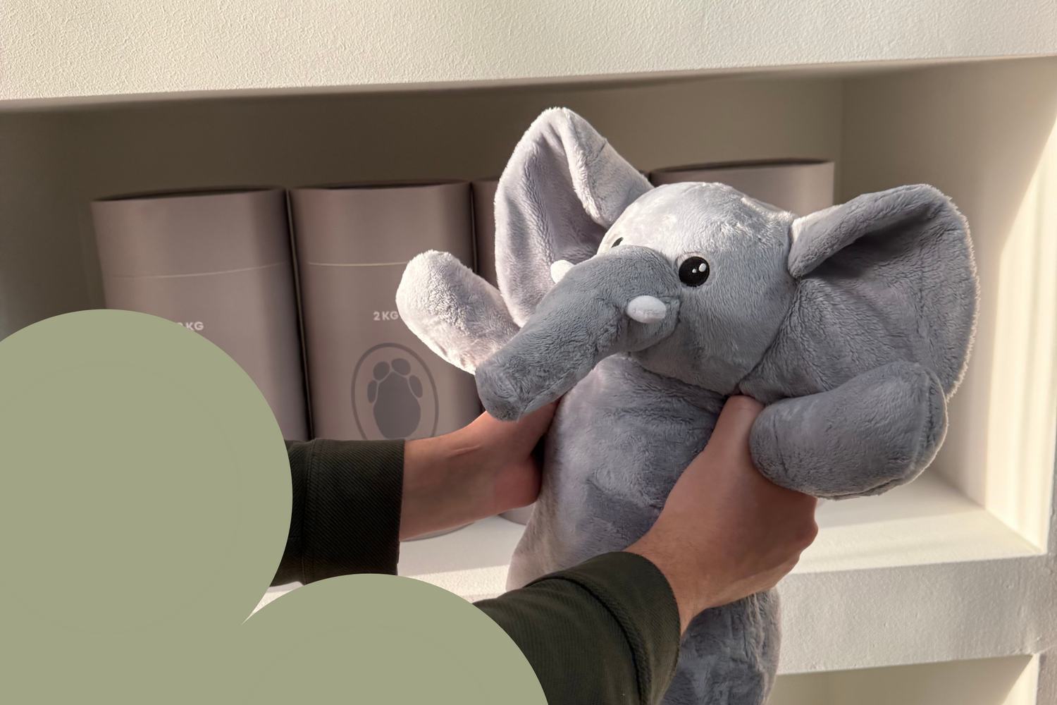 Hugsback verzwaringsknuffel olifant 2kg