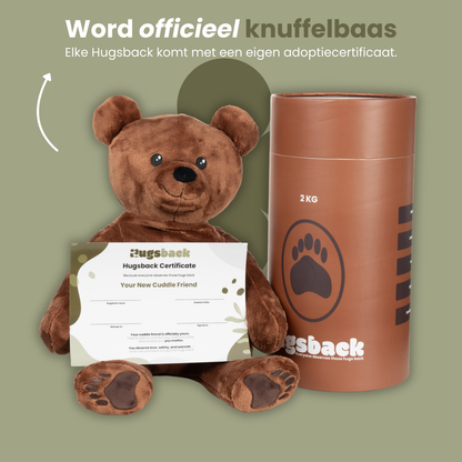 Ours en peluche lesté - Hugsback - Peluche lestée
