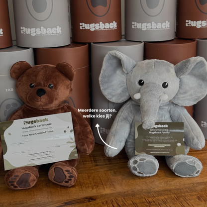 Éléphant – Peluche lestée – Câlins – Peluche lestée