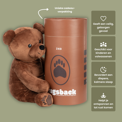 Ours en peluche lesté - Hugsback - Peluche lestée