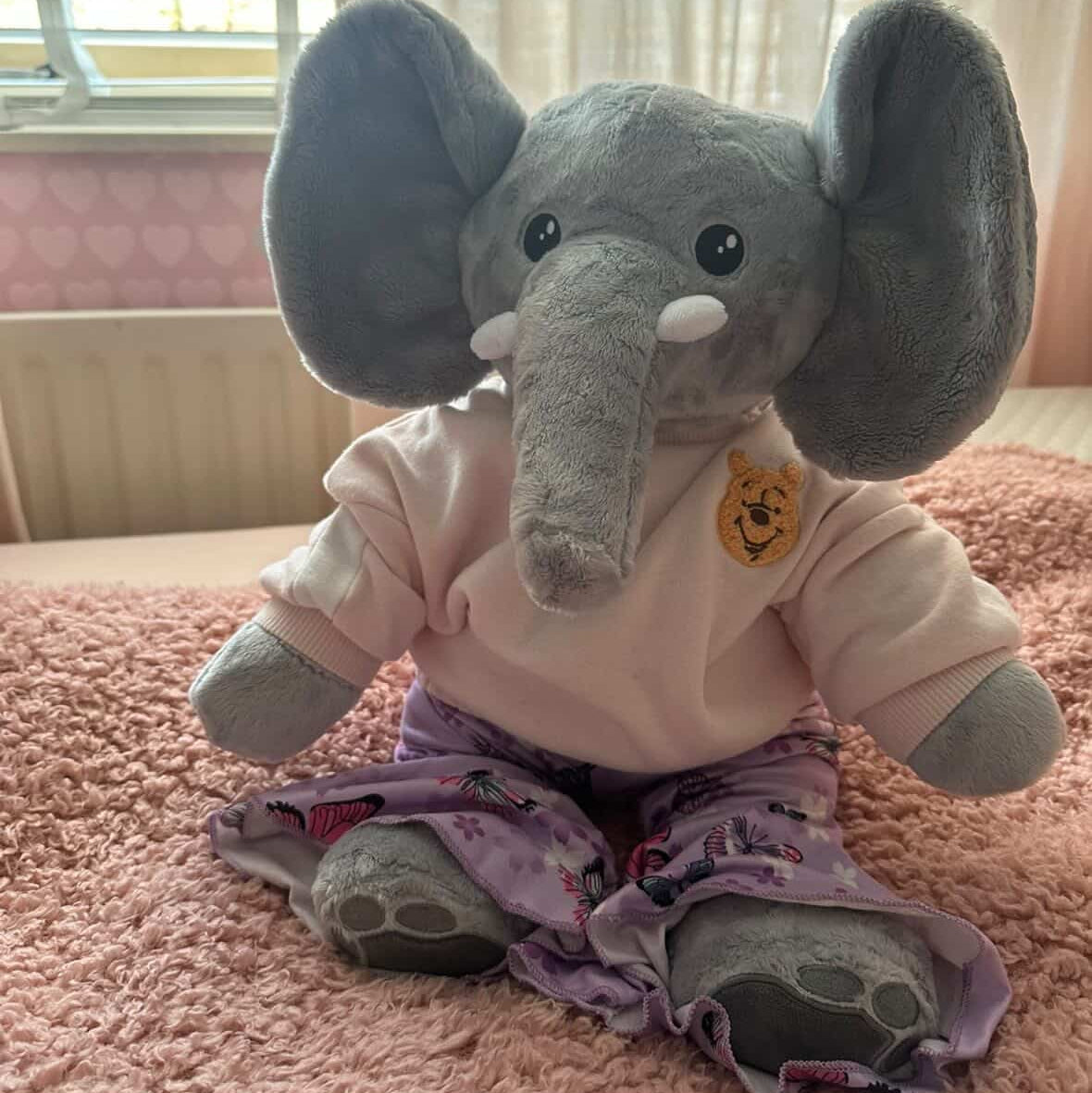 Verzwaringsknuffel olifant teddyofrapunzel fan