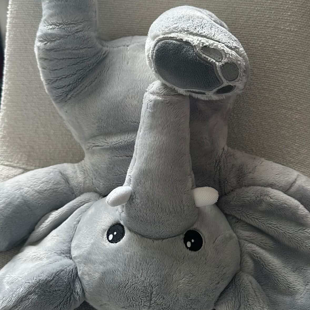 Hugsback verzwaringsknuffel olifant, de mooiste verzwaarde knuffel 2 kg, de beste verzwaringsknuffel van 2 kg