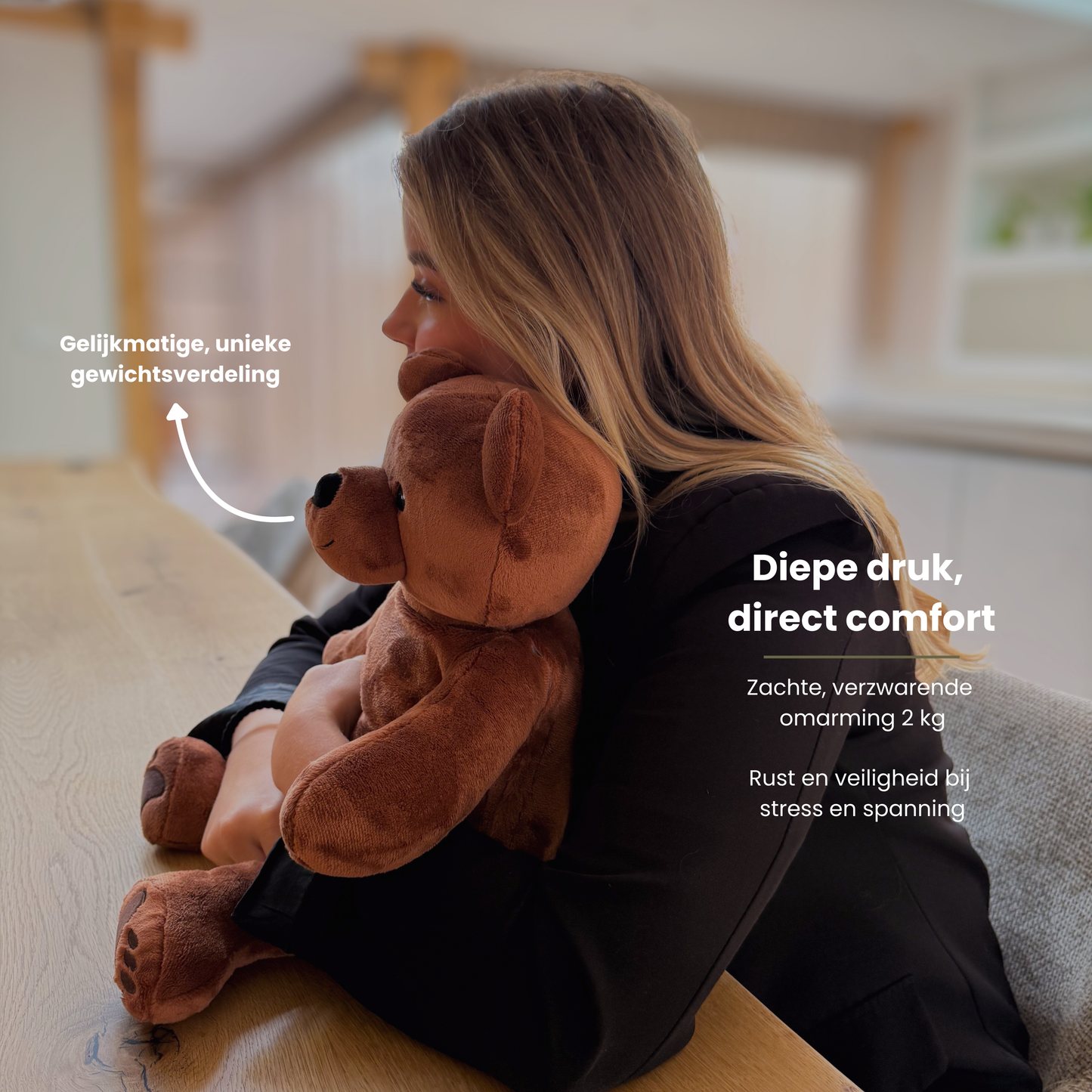 Ours en peluche lesté - Hugsback - Peluche lestée