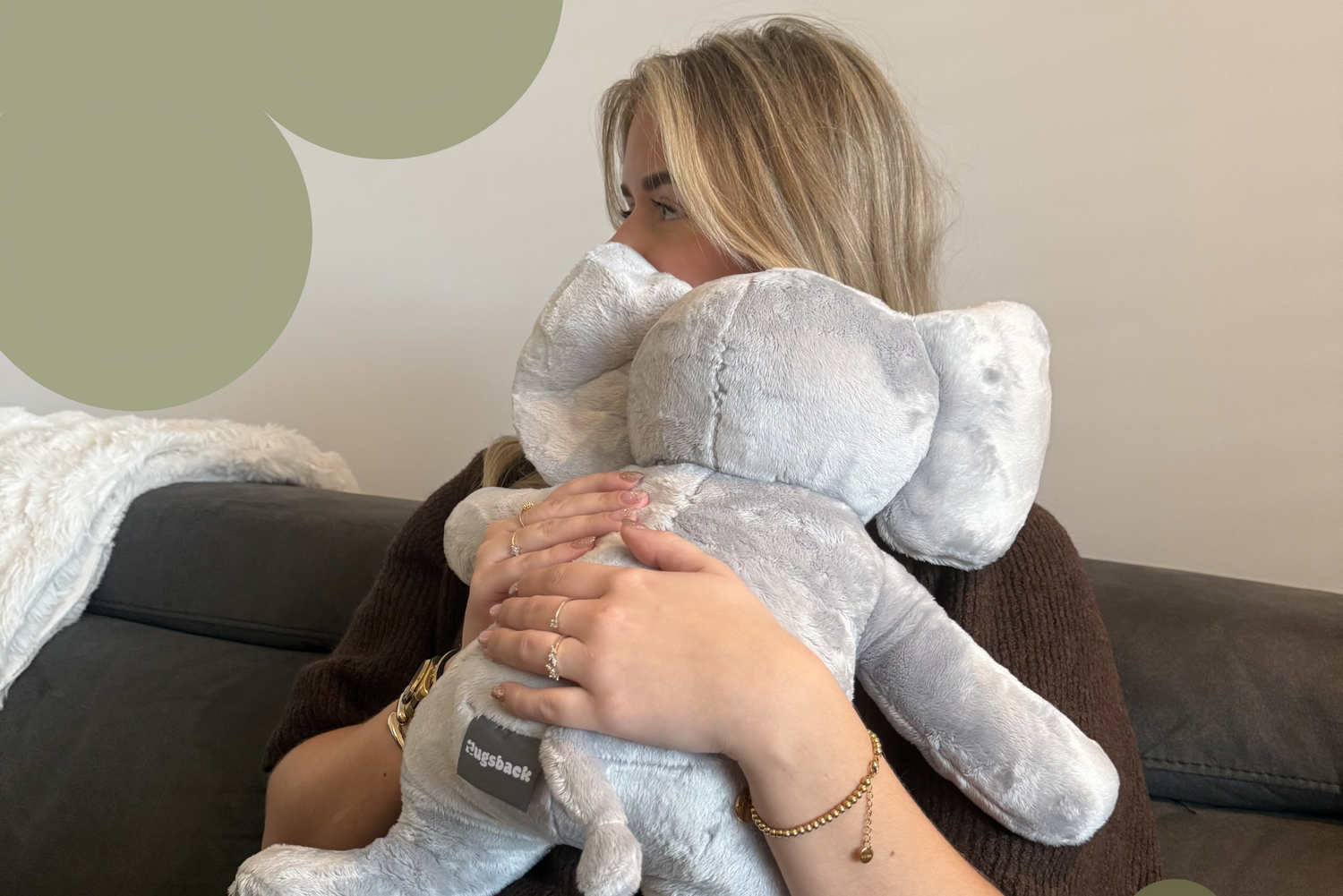 Zware knuffels Hugsback olifant 2kg