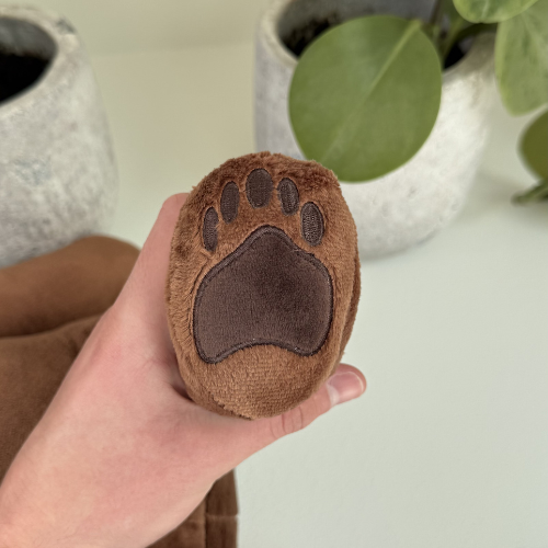 Hugsback peluche ponderata orso con impronta speciale