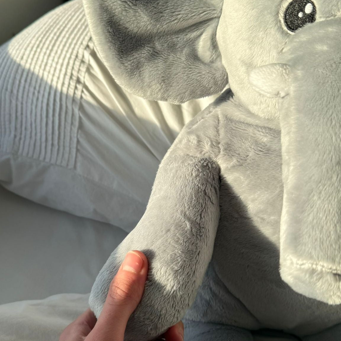 Hugsback verzwaringsknuffel olifant, de mooiste verzwaarde knuffel 2 kg, de beste verzwaringsknuffel van 2 kg