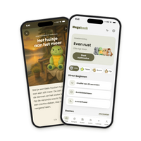 More from your cuddle time: the free Hugsback app with your order, with music, stories and a game