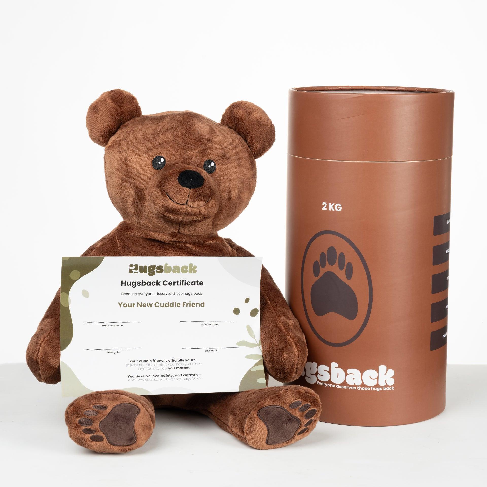 Beer – Verzwaringsknuffel - Hugsback - Verzwaarde knuffel