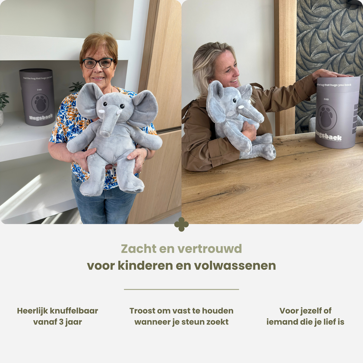 Tyngdebamsen elefant er velegnet til børn fra 3 år og voksne